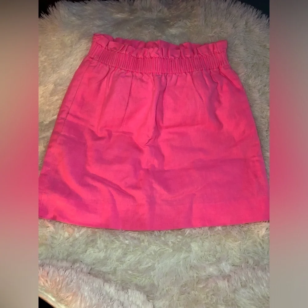 J. Crew Bright Pink Mini Skirt